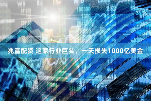 兆富配资 这家行业巨头，一天损失1000亿美金