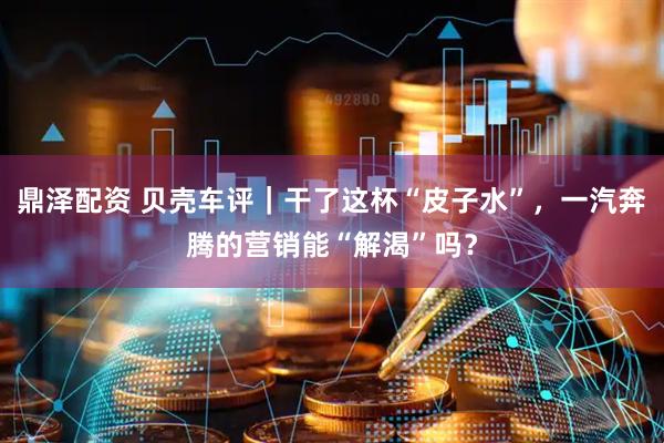 鼎泽配资 贝壳车评｜干了这杯“皮子水”，一汽奔腾的营销能“解渴”吗？